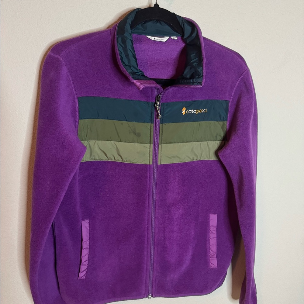 Cotopaxi Purple Colorblock Fleece Jacket Small